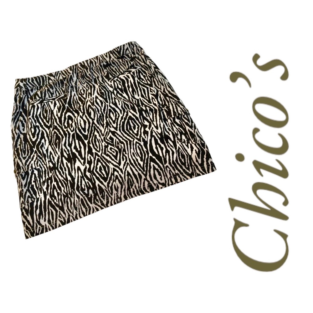 Chico’s Sz 16 Zebra Skirt